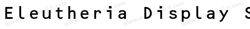 Eleutheria Display SSi字体转换